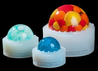 silicone Spheres molds to build Showpieces Linea Malizia